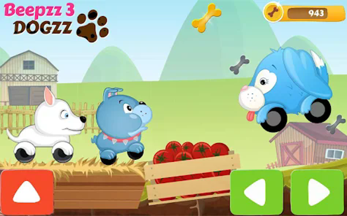 Kids Car racing games - Dogs screenshot