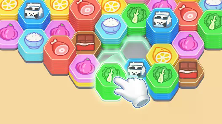 Hexa Food Sort - Sorting Games screenshot