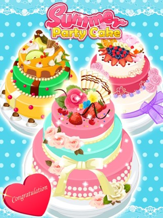 Summer Party Cake - Cooking games for free Image