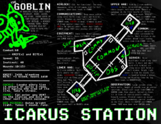 THERE IS A GOBLIN ON THE LOOSE IN ICARUS STATION - a goofy horror adventure for Mothership 1e Image