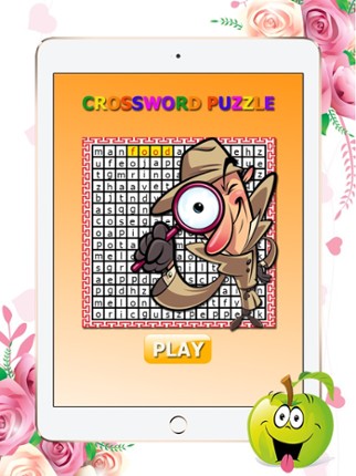 Crossword Puzzle Food: Word Search in the letters table screenshot