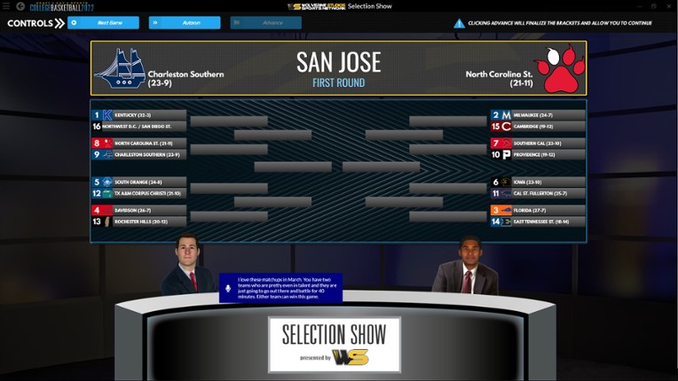 Draft Day Sports: College Basketball 2022 screenshot