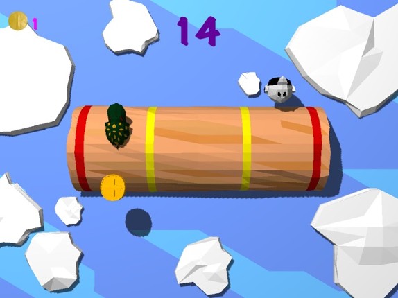Froggy Log - Endless Arcade Log Rolling Simulator and Lumberjack Game Stay Dry and Dont Fall In The Water! screenshot