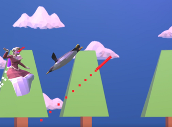 Laser Queen Vs Penguins Image