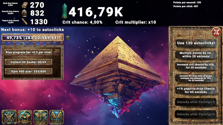 Pyramid Clicker screenshot