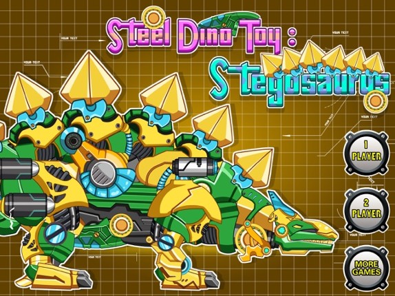 Steel Dino Toy: Mechanic Stegosaurus-2 player game screenshot
