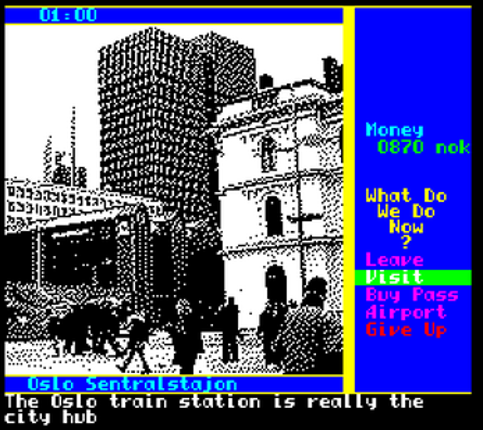 Weekend In Oslo (Oric) screenshot
