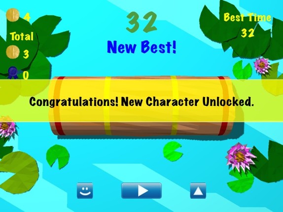 Froggy Log - Endless Arcade Log Rolling Simulator and Lumberjack Game Stay Dry and Dont Fall In The Water! screenshot