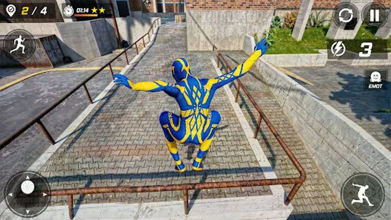Spider Hero Go Up Parkour Game screenshot