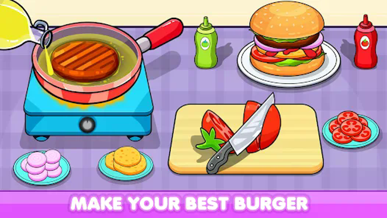 Kitchen Set Cooking Chef Sim Image