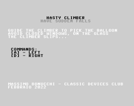 Hasty Climber (Commodore 64) Image