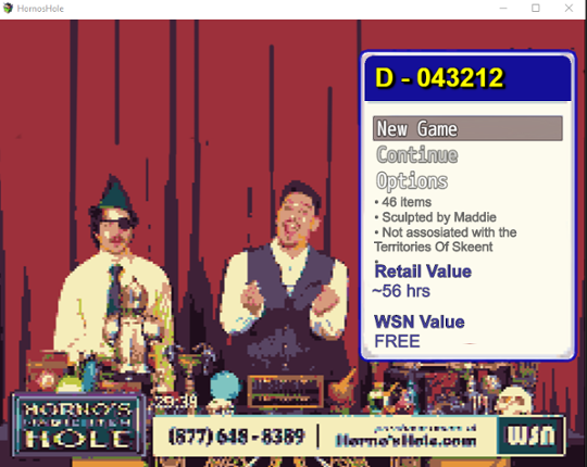 Hornos Hole, a joke game based on wizards with guns's youtube channel Image
