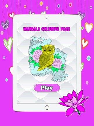 Mandala Coloring Page For Adult : Best Colors Therapy Stress Relieving Book Free screenshot