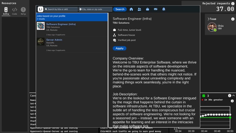 SysOps Simulator screenshot