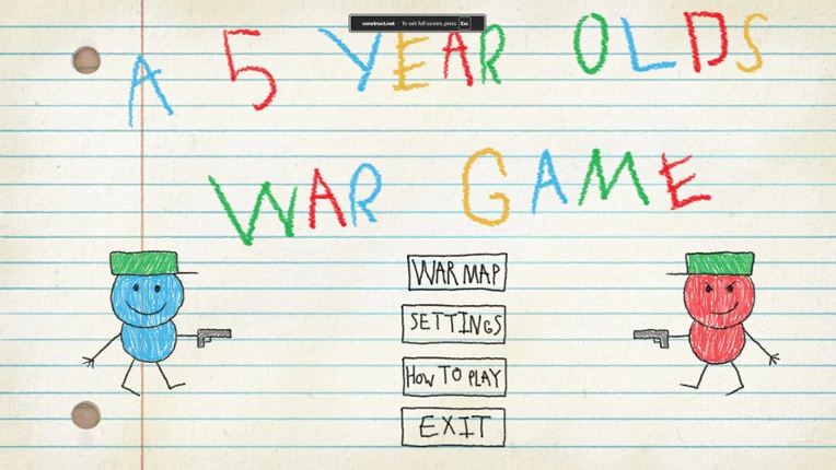 A 5 Year Old's War Game Image