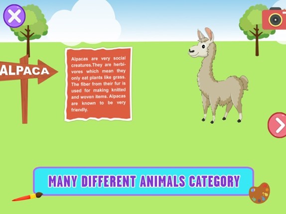 Animal Games Coloring Pages screenshot