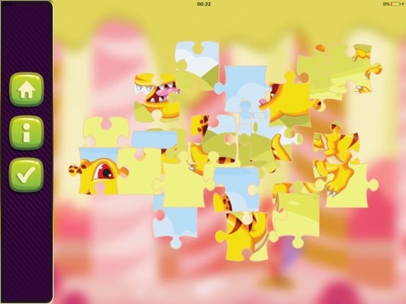 Dinosaur Jigsaw learning easy kids games for 4 yr Image