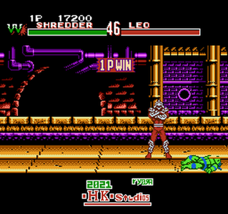 TMNT: Tournament Fighters (NES) (Roster Hack) screenshot