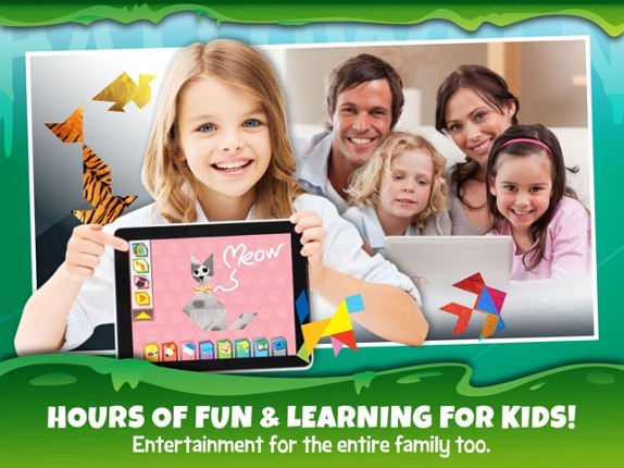 Kids Learning Puzzles: Halloween - Tangram Building Blocks Make Your Brain Pop screenshot