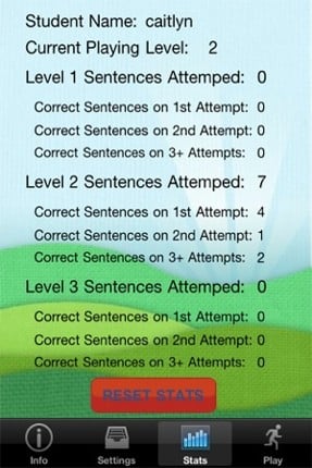 Sentence Builder screenshot