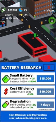 Electric Vehicle Tycoon screenshot
