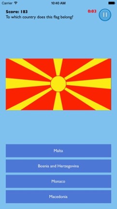 European Flags Challenge screenshot