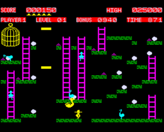 Chuckie Egg (arcade) screenshot