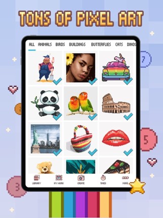 Love Pixel - Color by Number Image