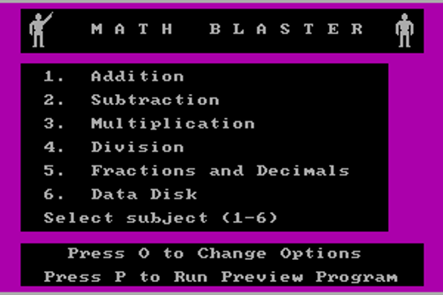 Math Blaster! screenshot