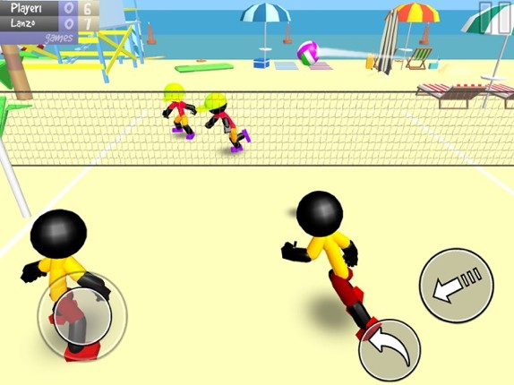 Stickman Beach Volleyball Image