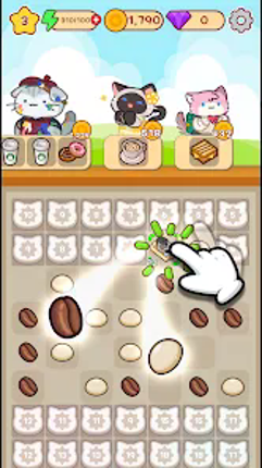 Merge Meow Cafe : Coffee cat screenshot
