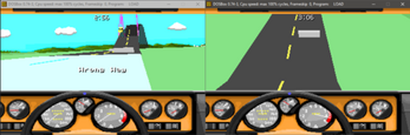 Stunts / 4D Sports Driving Multiplayer for DOSBox Image