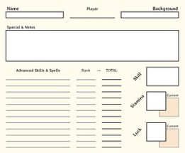 Troika! - Online Character Sheet Image