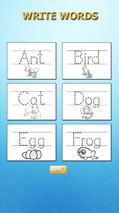 Write English Words HD: Learn to write from A-Z and number from 1-10, free games for children Image