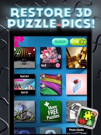 3D Jigsaw Puzzle Collection – Join the Fun Matching Game Challenge for All Ages screenshot