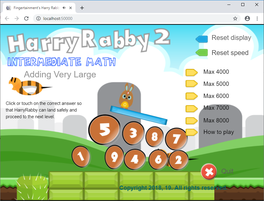 Games like HarryRabby 2 Adding very large numbers FREE