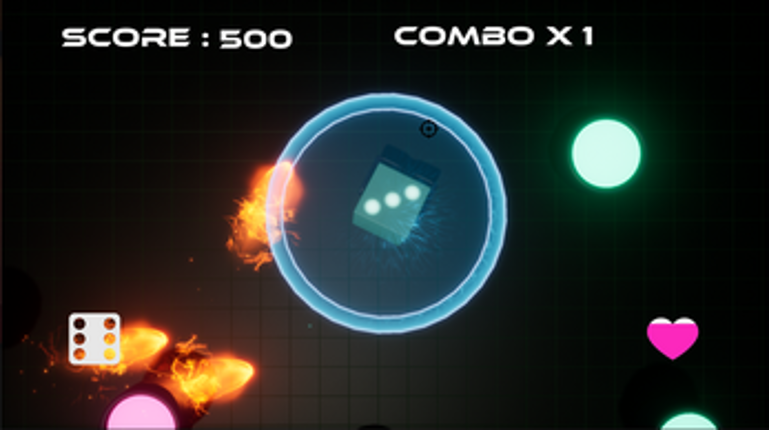 Neon Dice Roll Image