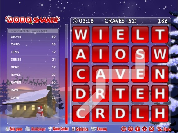 Word Shaker Christmas screenshot
