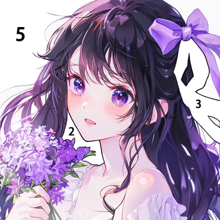 Anime Color by Number Image