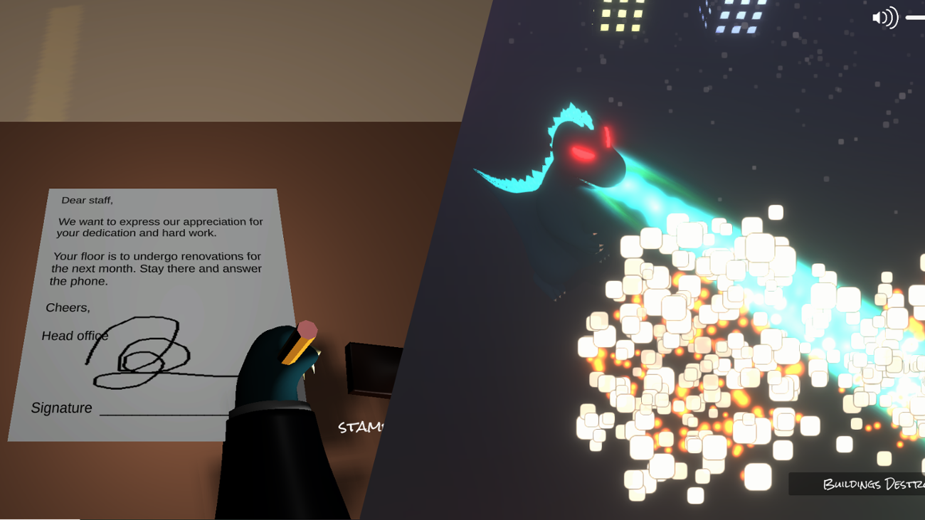 Games like Duality of a Nuclear Lizard