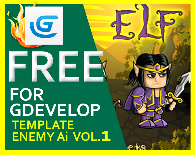 Games like Enemy Ai Behaviors Template for GDevelop