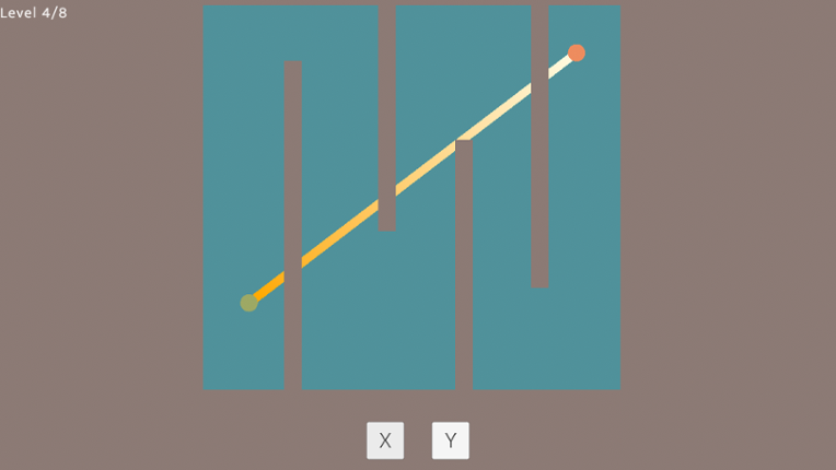 Mademoiselle Orange and Monsieur Green - a puzzle game. Image