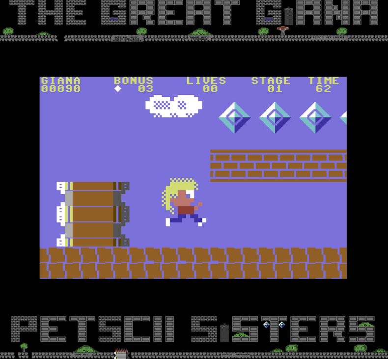 Games like The Great Giana PETSCII Sisters