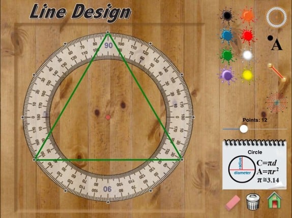 Hands-On Math Line Design screenshot