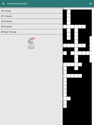 Accounting Terms Crossword screenshot