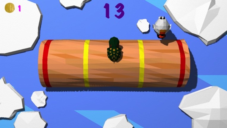 Froggy Log - Endless Arcade Log Rolling Simulator and Lumberjack Game Stay Dry and Dont Fall In The Water! screenshot