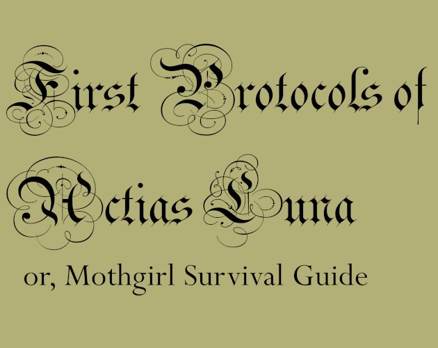 Games like FIRST PROTOCOLS OF ACTIAS LUNA, or Mothgirl Survival Guide