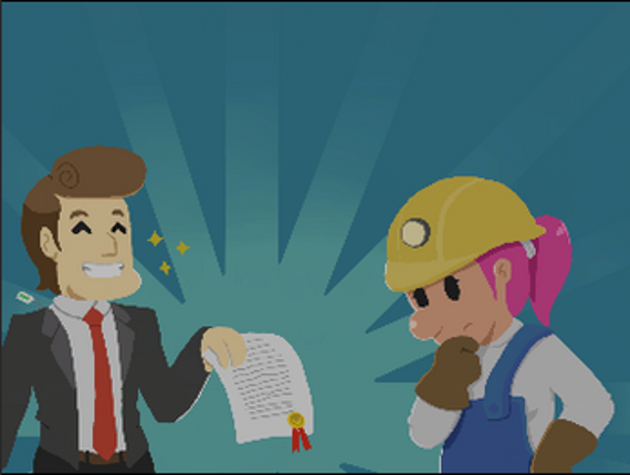 The Miner Digs Image