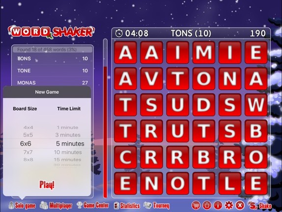 Word Shaker Christmas screenshot