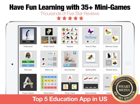 Bitsboard Flashcards & Games screenshot